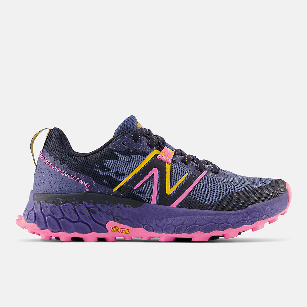 New Balance Fresh Foam X Hierro v7 Shoes Night Sky with Vibrant Pink and Black